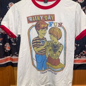 T-Shirt - White and Red